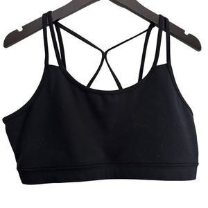 GAIAM Black Cross-Back Sports Bra